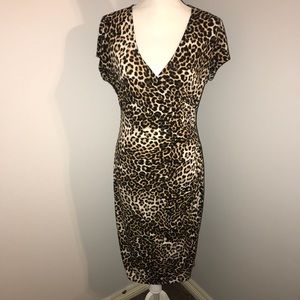 LIKE NEW! CHEETAH PRINT DRESS (large)